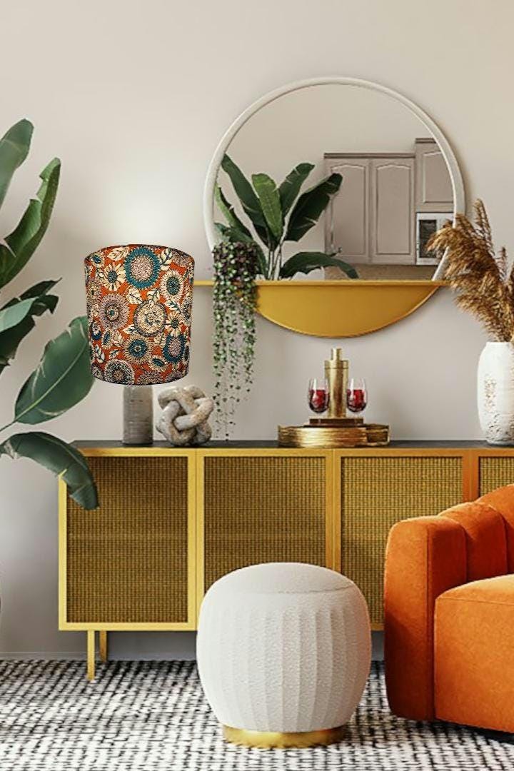 Retro Floral Sunflower Lampshade