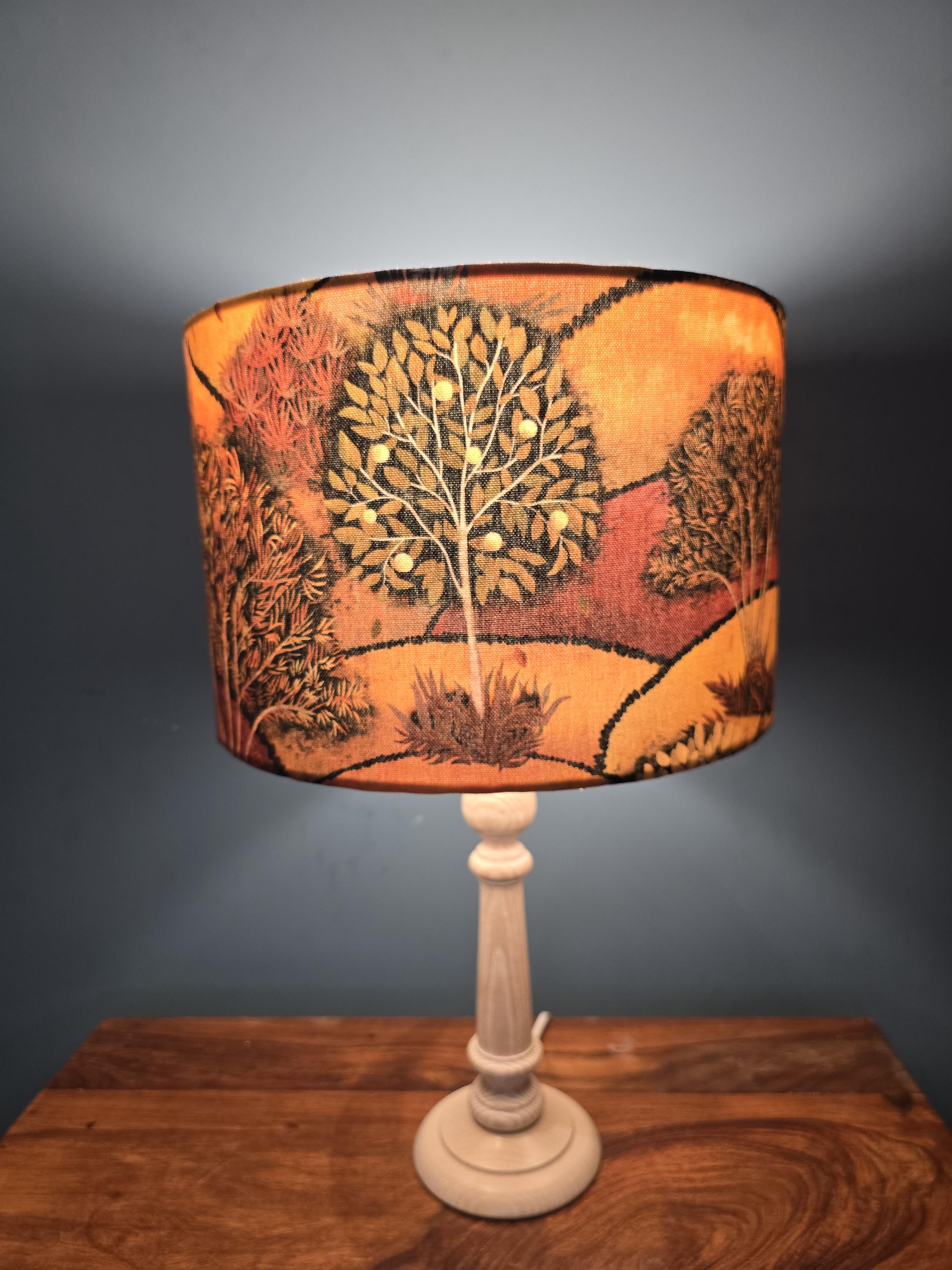 Handmade Autumn Forest Lampshade | Cosy Woodland Lighting