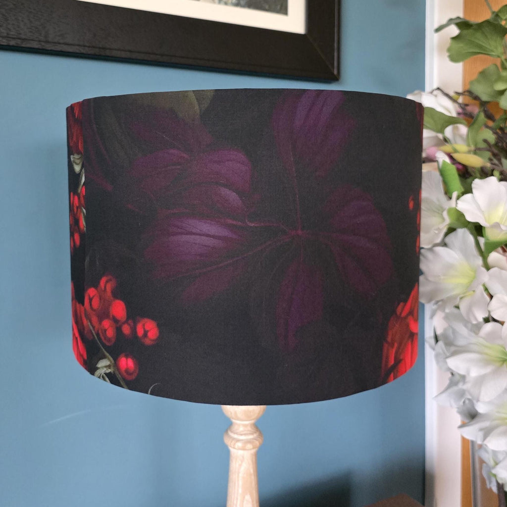 Handmade Life-like Floral Lampshade. Pink Peony Cosy lighting