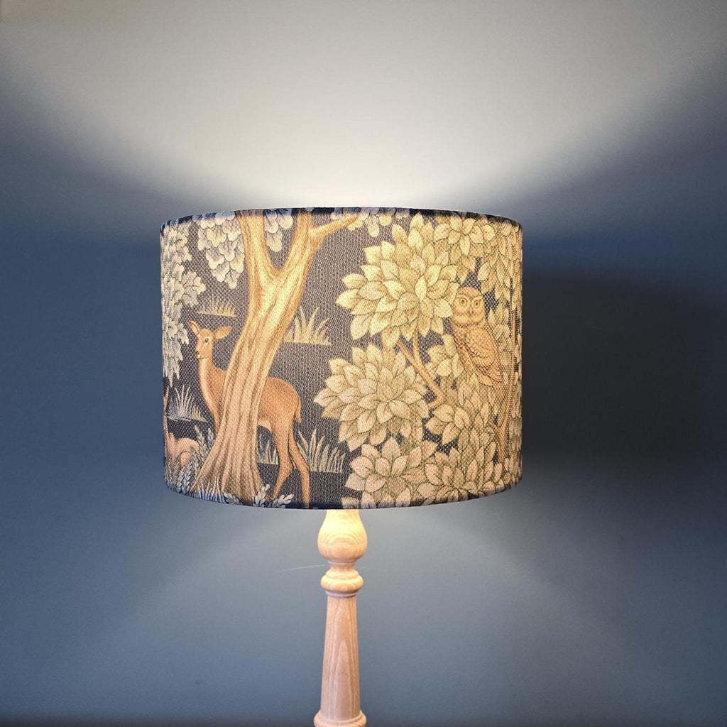 William Morris Woodland Retreat Lampshade | Handmade Fabric Lamp Shade | Classic Botanical Home Lighting