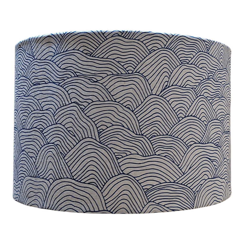 Handmade Wave Line Pattern Drum Lampshade
