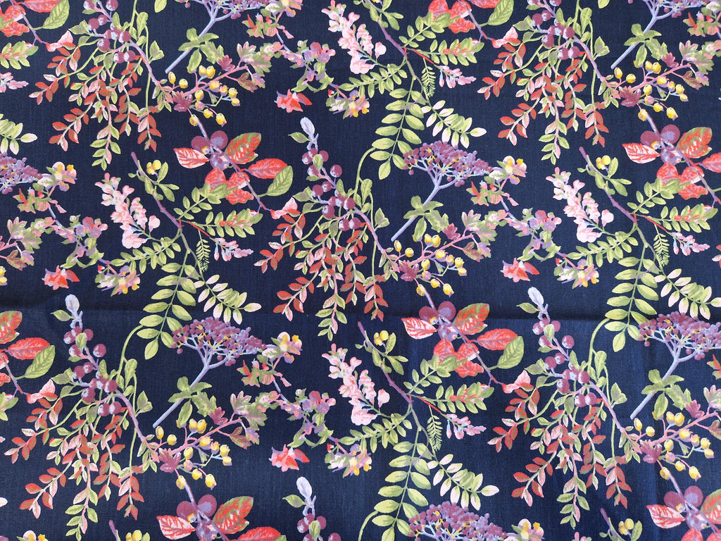 Double-Sided Lampshade. Handmade Floral Inside Light Grey Velvet exterior lampshade