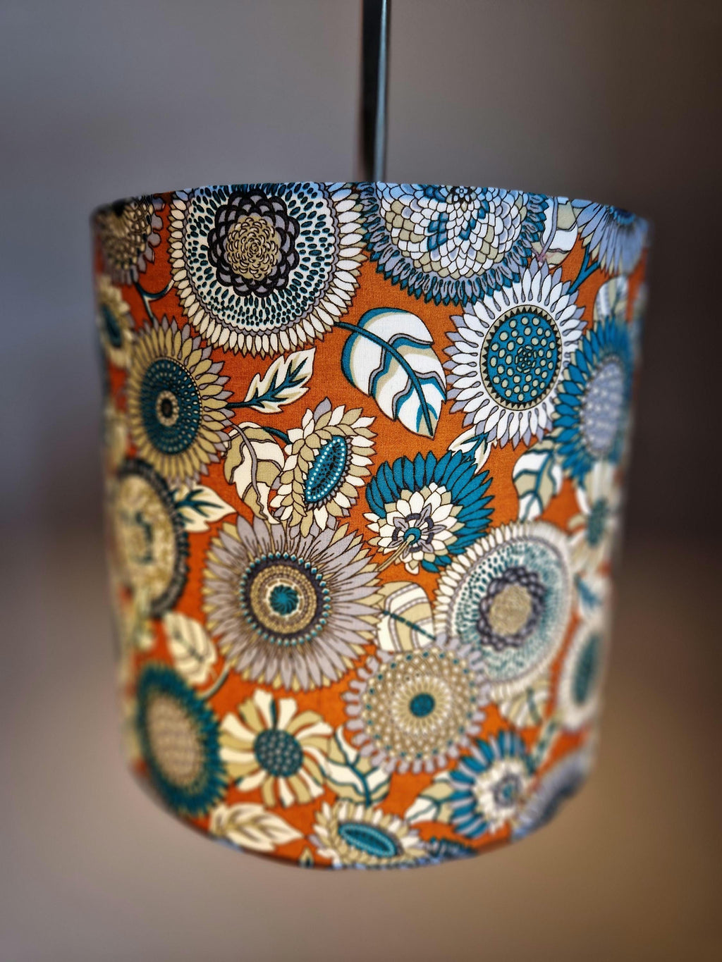 Retro Floral Sunflower Lampshade