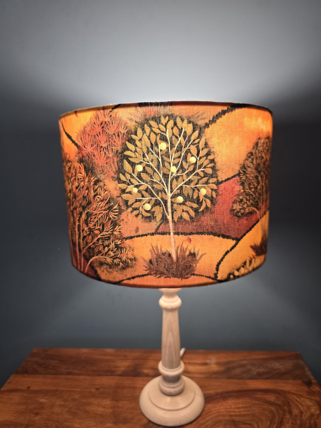 Handmade Autumn Forest Lampshade | Cosy Woodland Lighting