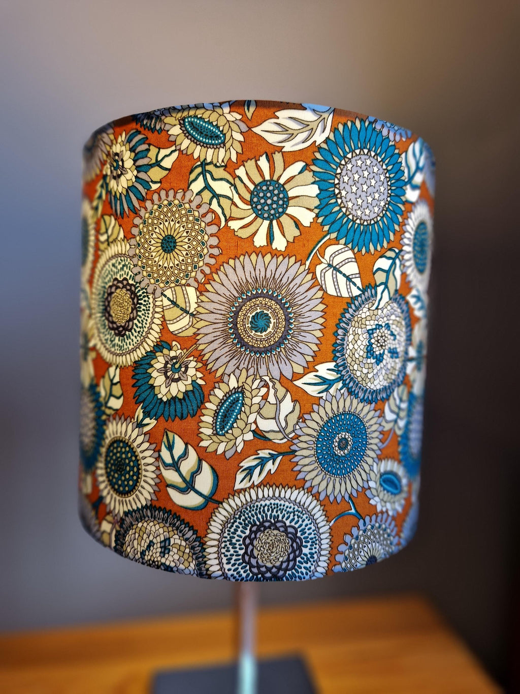 Retro Floral Sunflower Lampshade