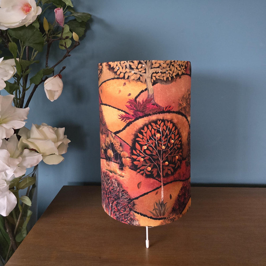 Handmade Autumn Forest Lamp with tripod base