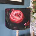 Handmade Life-like Floral Lampshade. Pink Peony Cosy lighting