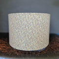 Cork Fabric Lampshade featuring Embossed Gold Thread.