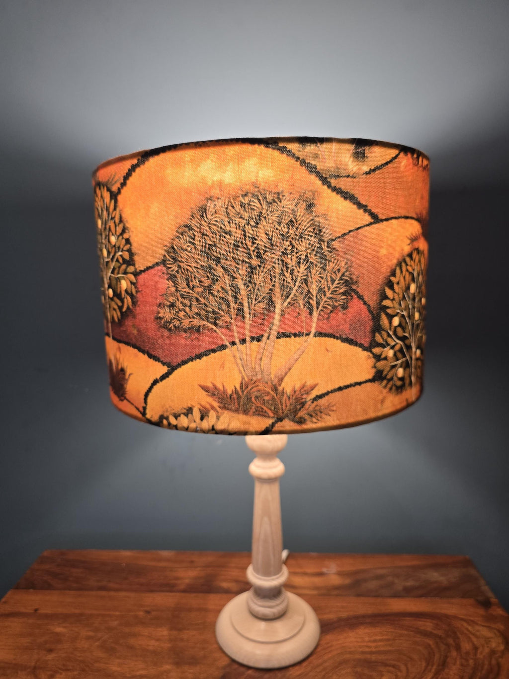 Handmade Autumn Forest Lampshade | Cosy Woodland Lighting